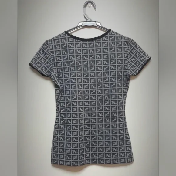 Fendi Zucca Black/Gray Shirt - Picture 4 of 12